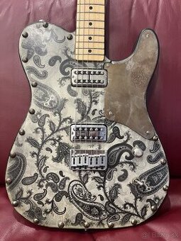 CABRONITA Black Paisley  by Ivan's guitars