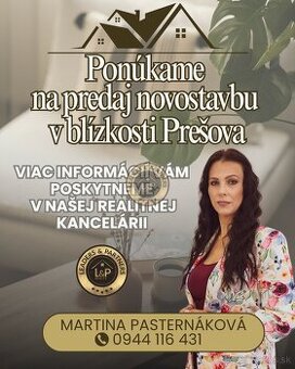 NA PREDAJ Novostavba bungalovu v blízkosti Prešova
