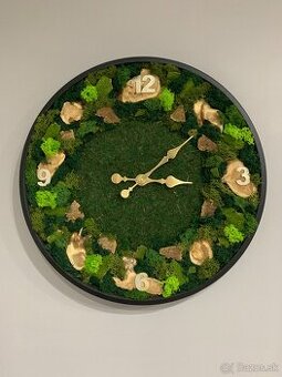 Machové hodiny Wood