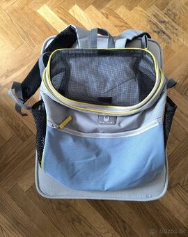 Pohodlný Zu&Lu Janbi Denim batoh pre malé psy
