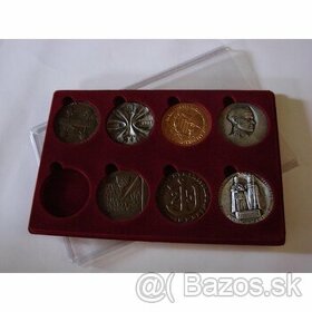 Drevené kufríky a platá na medaily 70mm - 1