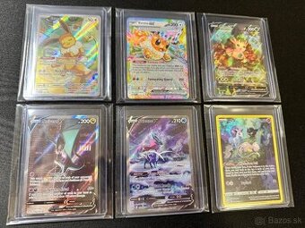 Pokemón Vzácne Karty + 100ks Balíčky s V/EX + Jumbo - Nové