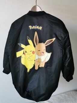 Pokémon bunda, vetrovka čierna c. 152