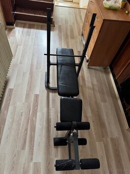 Bench press lavička + lavička na posilňovanie nôh