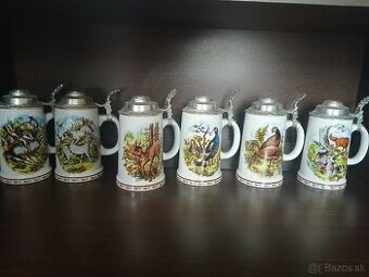 Zhody parohy jelenie krígle na pivo