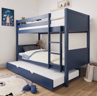 trojlôžková posteľ je ideálna pre hostí alebo súrodencov