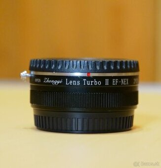 Lens Turbo Adapter Mark II (Na Sony NEX, objektív Canon EF)