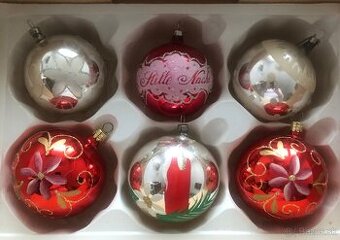 Retro sklenene gule na stromček