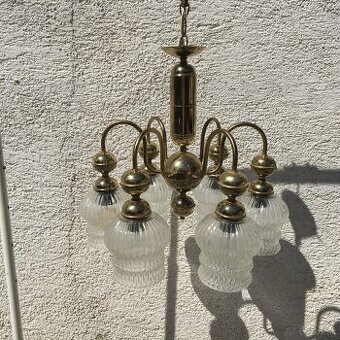 Velky Retro luster lampa Kamenicky Senov Vintage