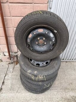 14" Plechove disky 5x100 FABIA s pneu