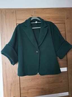 Zelený prechodný kabát - M