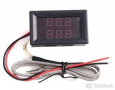 Dvojitý LED digitálny Teplomer do 999 st.C typ-K