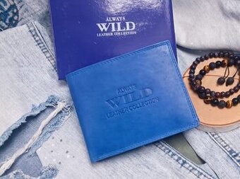 Pánska modrá peňaženka