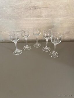 Predám retro poháre na liker -5 ks