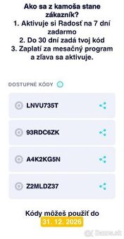 50% zľava operátor Radosť