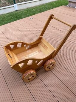 Predám drevený detský vozík - TOP stav