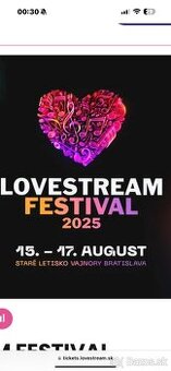 LOVESTREAM 2025 celofestivalová vstupenka