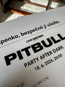 Pitbull, Praha - 2 lístky
