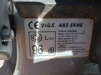 VeGA 485 SXHE r.v. 2018, 7in1, prevodovka pojazdu