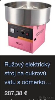 Stroj na cukrovú vatu + laminátových kryt - nový