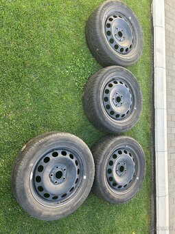 Plechové disky VW 5x112 6J s pneu