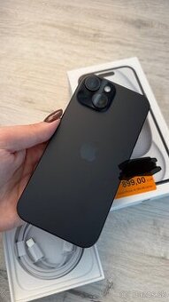 Iphone 15 256gb čierny, úplne novy