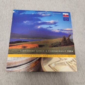 UNC Slovenské mince a euromedaily 2004