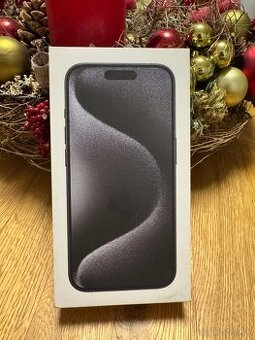 Čisto nový nerozbalený iPhone 15 pro, Black Titanium - 256GB - 1