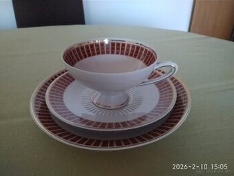 Retro snídaňový set, NDR, značený