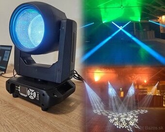 Rotačné hlavy 200W Beam, fokusácia, prizmy