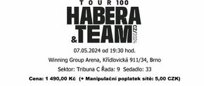 2x vstupenka Habera tour Brno 7.5.2024