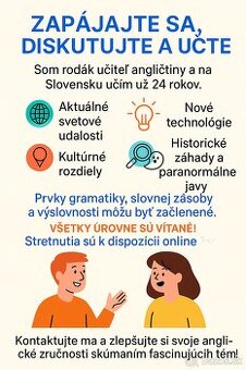 Zlepšite si angličtinu cez zaujímavé diskusie