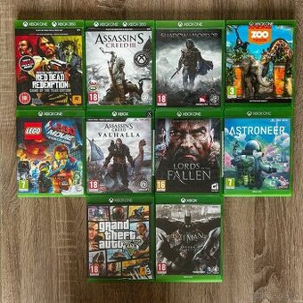Hry Xbox One, Xbox 360, Assasins Creed, Batman, GTA a iné.