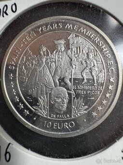 Predam striebornu mincu Isle Of Man 10 Euro 1996 10g .925