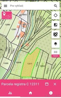 Pozemok 1558m² Terchová