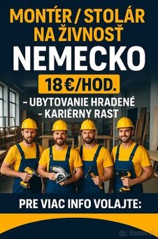 Montér/Stolár nábytku