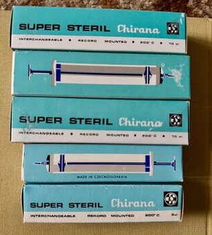 Chirana sklené striekačky