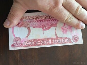 Iracké bankovky – Saddam Hussein (originál, UNC) - 1