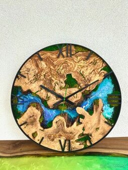 Machove hodiny s epoxidom , Drevene hodiny s epoxidom a mach