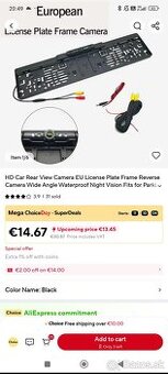 Predná a zadná kamera – komplet set VW/Š