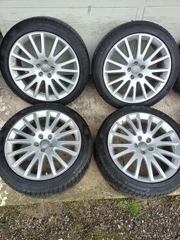 ❄️zimné 4ks alu disky orig. Audi 5x112 R19 pneu 6mm