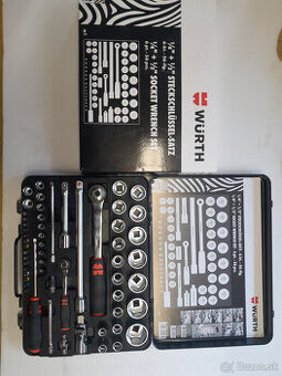 Gola sada Wurth 1/4" + 1/2" Sada 56 ks