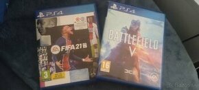 Battlefield V +FIFA 21 ps4