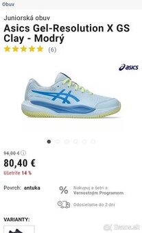 TENIS detske botasky ASICS antuka 33