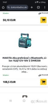 Rádio Makita USB