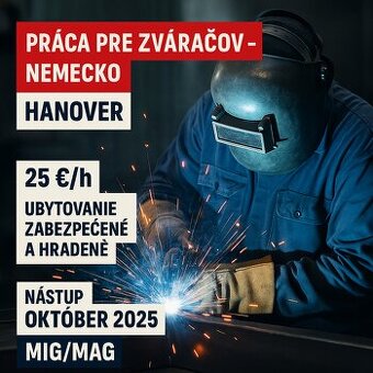 🇩🇪 DLHODOBÝ PROJEKT (1–3 ROKY) – MIG/MAG ZVÁRAČI – NEMECKO