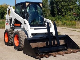Bobcat S175, vyhrievaná kabiná,  paletová vidlica,