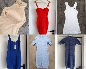 NOVE Guess letne,zimne monogram saty XS - M