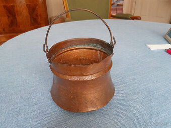 medený kotlík - dekoračný