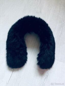Kožušinový golier čierny - kožušiny Letko